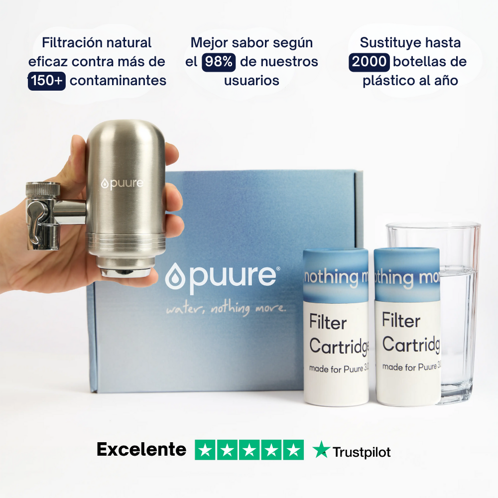 🇪🇸 Kit de inicio Puure® 3.0 (6 meses de cartuchos + filtro incluido)