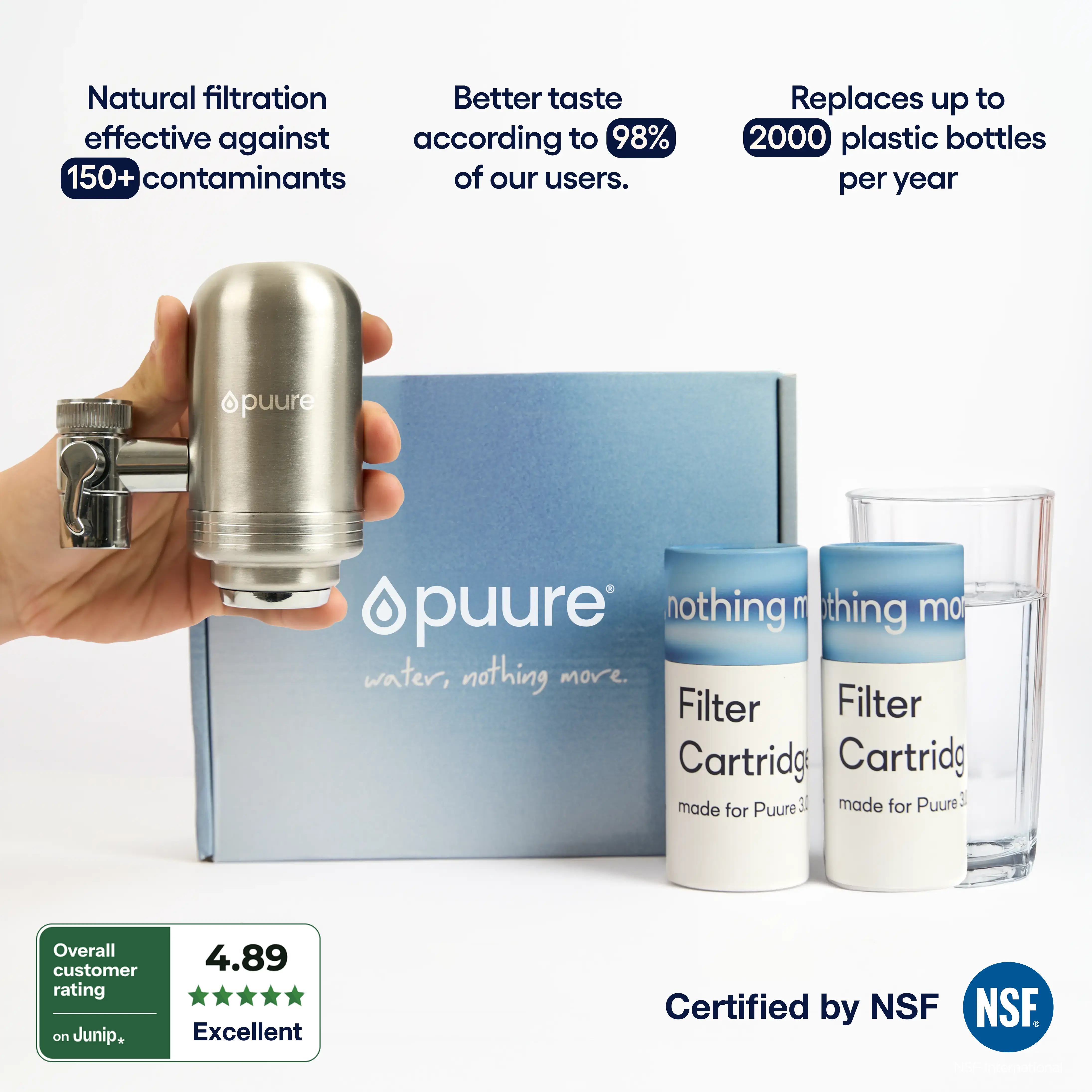 🇺🇸 Puure 3.0 Starter Kit (6 Month of Cartridges + Filter included)